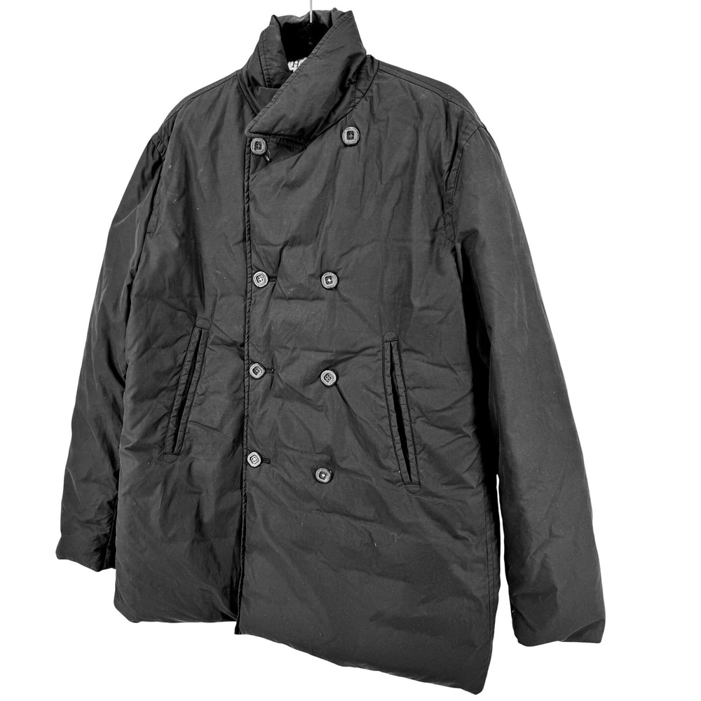 Tommy Hilfiger Jacket Large Down Double‎ Breasted Black Puffer hh hhh